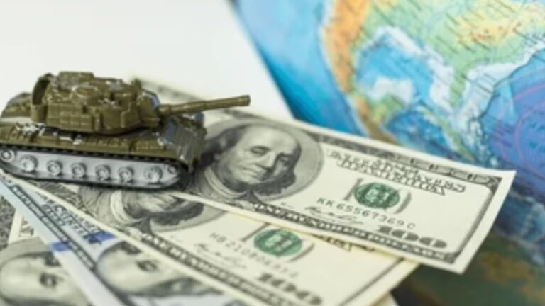 بلغ إجمالي الإنفاق العسكري في الشرق الأوسط نحو 218 مليار دولار بزيادة طفيفة 0.1% فقط.