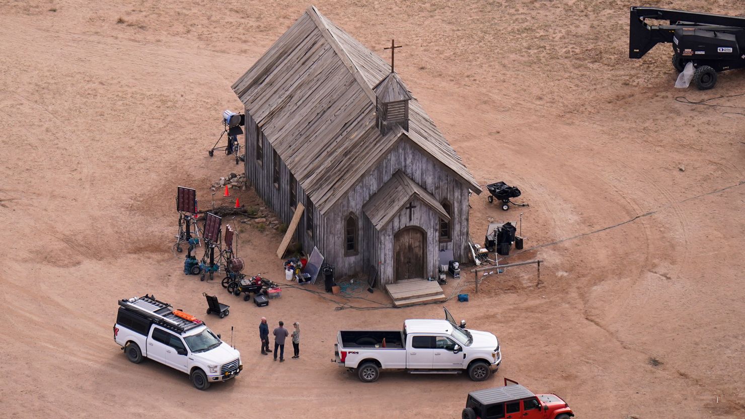 موقع حادث تصوير فيلم "راست" عام 2021 الذي أسفر عن مقتل مديرة التصوير هالينا هاتشينز.
