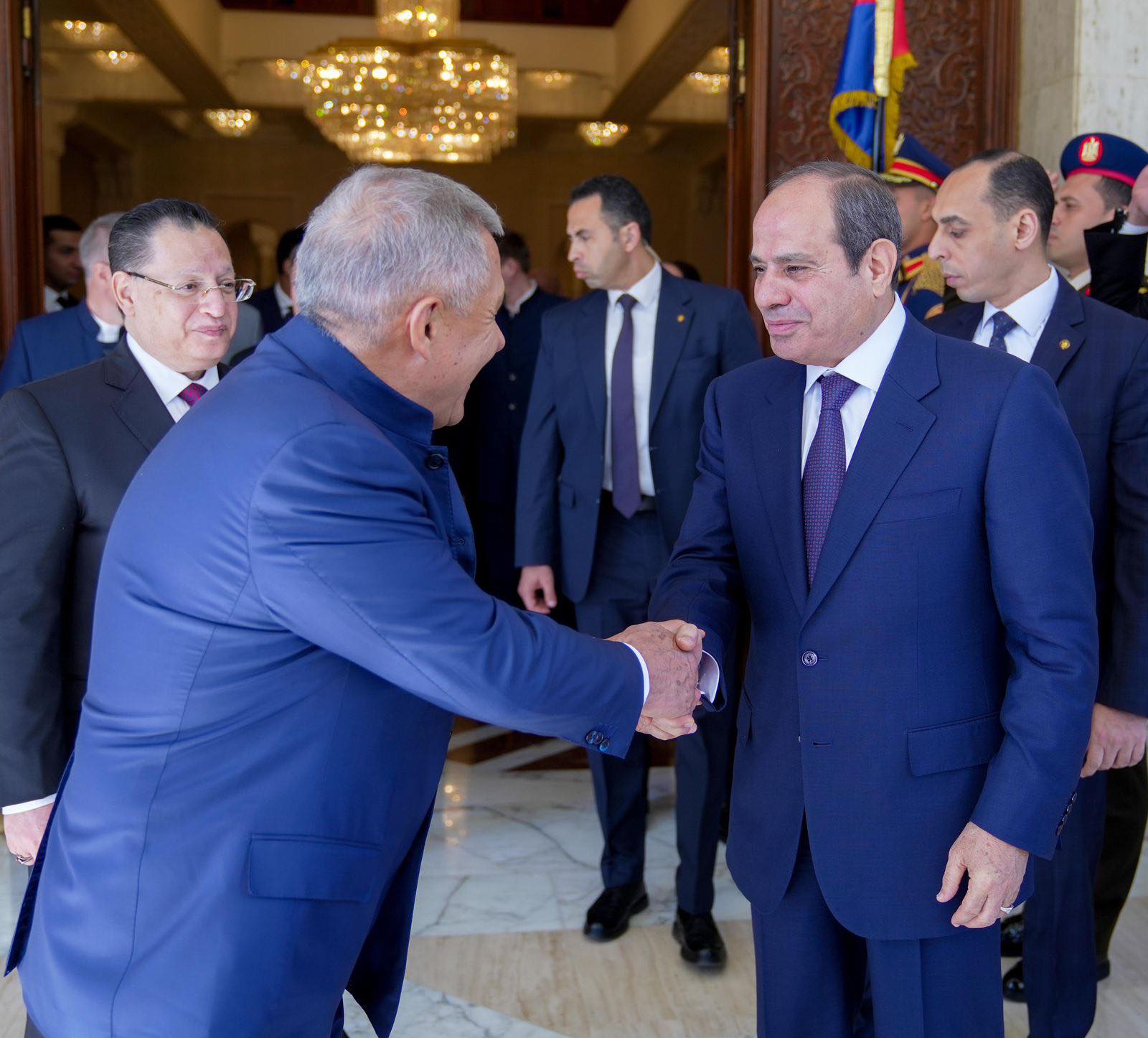 الرئيس عبد الفتاح السيسي يستقبل رستم مينيخانوف رئيس جمهورية تتارستان بروسيا الاتحادية بقصر الاتحادية يوم 14 أبريل 2026 - رئاسة الجمهورية