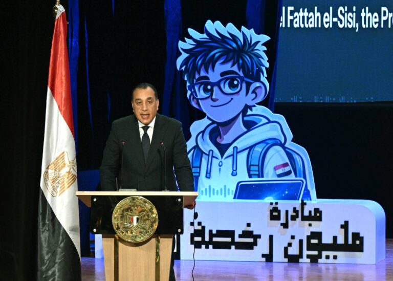 رئيس الوزراء مطصفى مدبولي خلال احتفالية إطلاق مبادرة المليون رخصة دولية ومرصد سوق العمل الدولي يوم 14 مايو 2026 - مجلس الوزراء